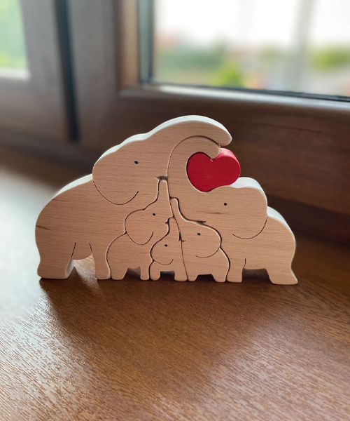 Elefanten Familie Puzzle